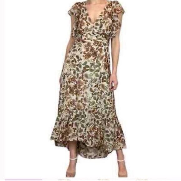Anthropologie x DREW Terra Vintage Garden Wrap Dress Sz S - Picture 2 of 8
